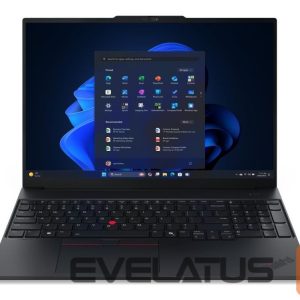 Portatīvais dators Lenovo  ThinkPad E16 G3 AMD | Black | 16 " | IPS | WUXGA | 1920 x 1200 pixels | Anti-glare | AMD Ryzen 5 | 230 | 16 GB | SO-DIMM DDR5 | Solid-state drive capacity 512 GB | AMD Radeon 760M Graphics | Windows 11 Pro | 802.11ax | Bluetooth version 5.3 | Keyboard language Nordic | Keyboard backlit | Warranty 36 month(s) | Battery warranty 12 month(s) 