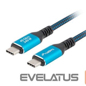 Kabelis Lanberg  USB-C M/M 4.0 CABLE 240W 8K 60HZ | CA-CMCM-44CU-0005-BK 