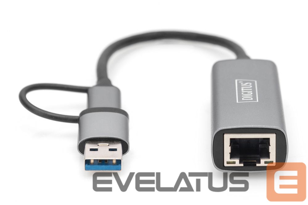 Kabelis Digitus DN-3028 | USB3.0/USB C 3.1 to 2.5G Ethernet Adapter