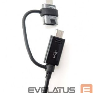 Kabelis Samsung  EP-DG950DBE Samsung Combo microUSB Data Cable with USB-C Reduction 1.4m  Black (Bulk) 