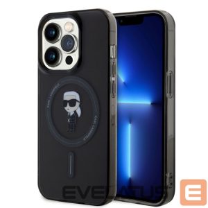 Aizmugurējais vāciņš Karl Lagerfeld - Karl Lagerfeld IML Ikonik MagSafe Case for iPhone 15 Pro Black 