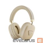Parveidotājs -  Guess Saffiano PU Leather Triangle Logo Wireless Headhones Gold