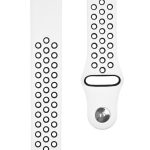 Siksniņa Tactical  20mm Double Silicone Watch Band White Black