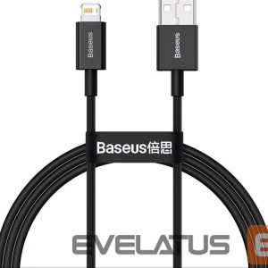 Kabelis Baseus  Cable Superior USB - Lightning 1,0 m 2,4A Black