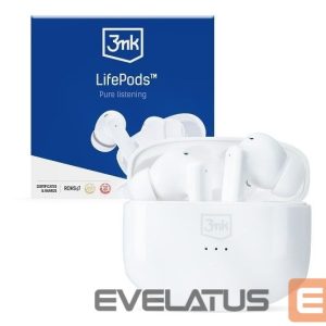Bezvadu austiņas 3MK  LifePods Protection Bluetooth 5.3 ANC technology White