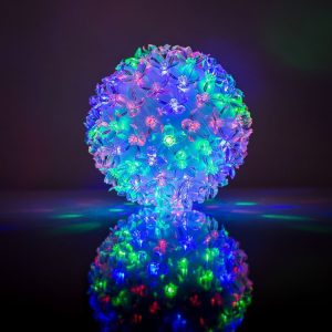 Virtene iekštelpām iLike N/A Bumba ar puķēm RS-209 100LED D-14cm Multi Color
