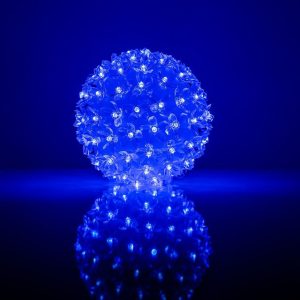 Virtene iekštelpām iLike N/A Bumba ar puķēm RS-209 100LED D-14cm Blue