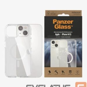 Aizmugurējais vāciņš PanzerGlass - HardCase MagSafe Compatible Back protection, Apple, iPhone 14/13, 100% Recycled Polyurethane (TPU), Clear 