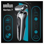 Skuveklis Braun  Shaver 71-S7200cc	 Operating time (max) 50 min, Wet & Dry, Silver/Black 