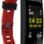 Fitnesa aproce Evelatus  Fitness Tracker EFT02 Black Red
