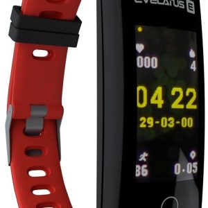 Fitnesa aproce Evelatus  Fitness Tracker EFT02 Black Red