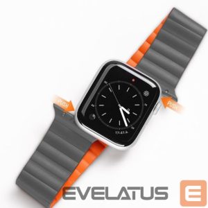 Siksniņa Dux Ducis Apple Magnetic Strap Watch Strap 7/6/5/4/3/2 / SE (41/40 / 38mm) Magnetic Grey Orange