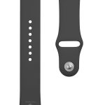 Siksniņa Tactical Apple Watch 42/44/45mm Silicone Strap Black