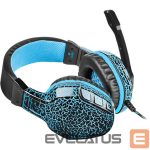 Bezvadu austiņas Fury  Gaming Headset, Wired, NFU-0863	Hellcat, Black/Blue, Built-in microphone 