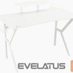 Cita datorprece Genesis  Gaming Desk Holm 320 RGB Headphone holder, Cup holder, Gamepad holder, Monitor shelf, Organizer cables, White 