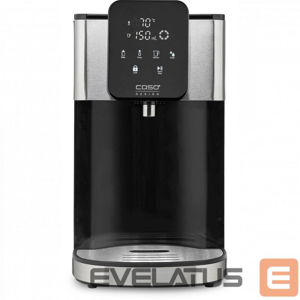 Tējkanna Caso Turbo Hot Water Dispenser HW 1660 2600 W, 4 L, Plastic/Stainless Steel, Black/Stainless Steel