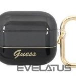 Maciņš austiņām Guess Apple AirPods 3 Translucent Case Black