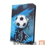 Maciņš grāmata iLike  Universal case Football for tablet 7-8 Blue
