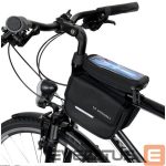 Piederums velosipēdiem iLike Universal frame bike bag bicycle pannier waterproof phone case 1.5l Black