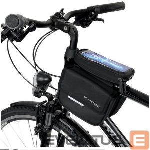 Piederums velosipēdiem iLike Universal frame bike bag bicycle pannier waterproof phone case 1.5l Black