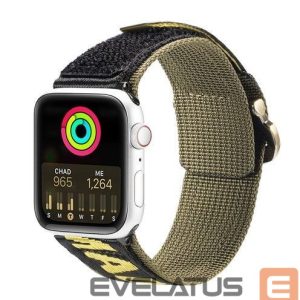 Siksniņa Dux Ducis  Strap (Outdoor Version) strap Apple Watch Ultra, SE, 8, 7, 6, 5, 4, 3, 2, 1 (49, 45, 44, 42 mm) Black Yellow