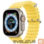 Siksniņa Dux Ducis  Strap Watch Strap 8 / 7 / 6 / 5 / 4 / 3 / 2 / SE (41 / 40 / 38mm) Silicone Band Bracelet Yellow