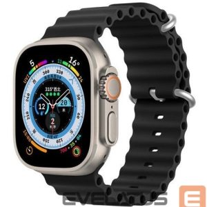 Siksniņa Dux Ducis Apple Silicone Strap for Apple Watch 42/44/45/46/49MM Black