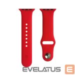 Siksniņa Evelatus  Evelatus Apple Watch 42/44/45mm Silicone Loop Watch Straps (140mm M/L) Red