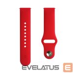 Siksniņa Evelatus  Evelatus Watch 20mm Silicone Loop Watch Straps (130mm M/L) Red