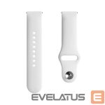 Siksniņa Evelatus  Evelatus Watch 22mm Silicone Loop Watch Straps (130mm M/L) White