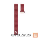 Siksniņa Connect  20mm Flat head Leather - Silicone Loop Magnetic Watch Strap (130mm M/L) Wine Red