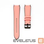 Siksniņa Connect  20mm Silicone Patch Leather Watch Strap (130mm M/L) Pink