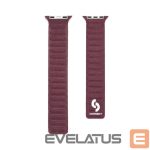 Siksniņa Connect  Watch 38/40/41mm Fine woven twill magnetic chain Watch Straps Plum