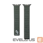 Siksniņa Connect  Watch 42/44/45mm Fine woven twill magnetic chain Watch Straps Green