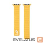 Siksniņa Connect  Watch 42/44/45mm Fine woven twill magnetic chain Watch Straps Yellow