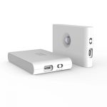 Galda lampa Elight  T1 Wall Fix Double Projection Led 1W battery Lamp 2700K with mooving / dusk sensor USB-C White