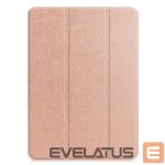 Maciņš grāmata iLike  iPad Pro 12.9 6th Gen Tri-Fold Eco-Leather Stand Case Rose Gold