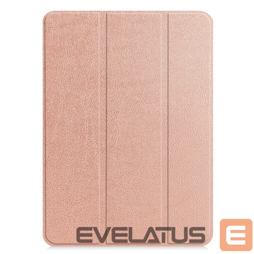 Maciņš grāmata iLike iPad 9.7 Tri-Fold Eco-Leather Stand Case Rose Gold