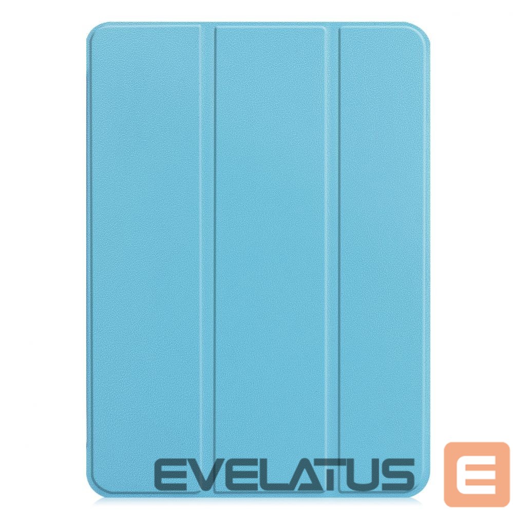 Maciņš grāmata iLike Galaxy Tab S7 FE 12.4 Tri-Fold Eco-Leather Stand Case Sky Blue