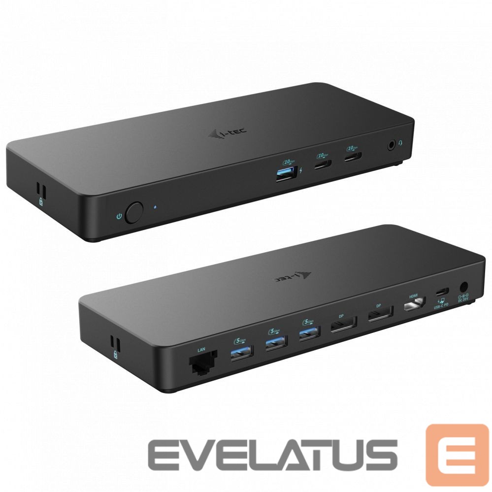 Datortehnikas aksesuāri I-TEC I-TEC USB-C Triple 4K DS Gen2 PD 100W
