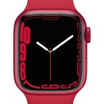 Viedpulksteni Apple  Watch Series 7 GPS, 41mm (PRODUCT)RED Aluminium Case with Sport Band - Regular (PRODUCT) Red