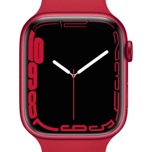 Viedpulksteni Apple  Watch Series 7 GPS, 45mm (PRODUCT)RED Aluminium Case with Sport Band - Regular (PRODUCT) Red