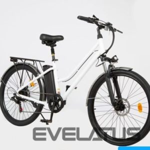 Elektriskie velosipēdi iLike - Electric bike BK1, 36V, 10AH, 26 collas, 350W, 25Km/h, IP54 White