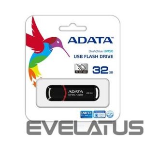 Zibatmiņa ADATA  UV150 32 GB, USB 3.0, Black 
