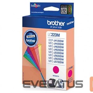 Aksesuāri un izejmateriāli Brother  LC-223M Ink Cartridge, Magenta 