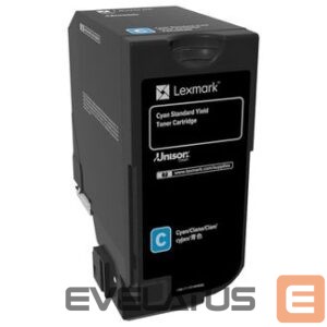 Aksesuāri un izejmateriāli LEXMARK  CS72x Cyan Standard Yield Toner Cartridge  74C0S20 7000 pages 