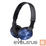 Bezvadu austiņas Sony  ZX series MDR-ZX310AP Wired, On-Ear, 3.5 mm, Blue 