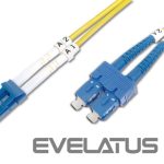 Nevadāms centrmezgls Digitus  Patch Cord FO, Duplex, LC to SC SM OS2 09/125 µ, 1 m 