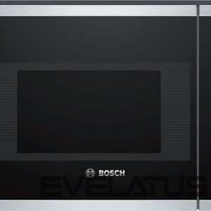Mikroviļņu krāsns Bosch  Microwave Oven BFL523MS0 20 L, Retractable, Rotary knob, Touch Control, 800 W, Stainless steel/ black, Built-in, Defrost function 