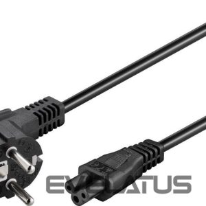 Kabelis Goobay  Power supply cord (CEE/7/7 to mickey), angled 68004 1.8 m, Black 